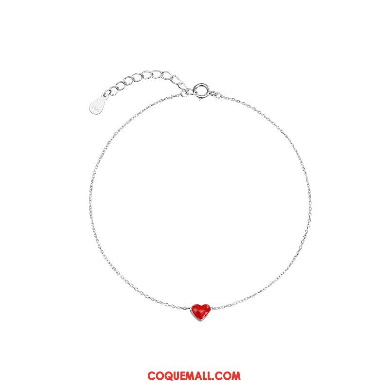 Bracelet De Cheville Femme Pure Cadeau Doux, Bracelet De Cheville Cœur Amour