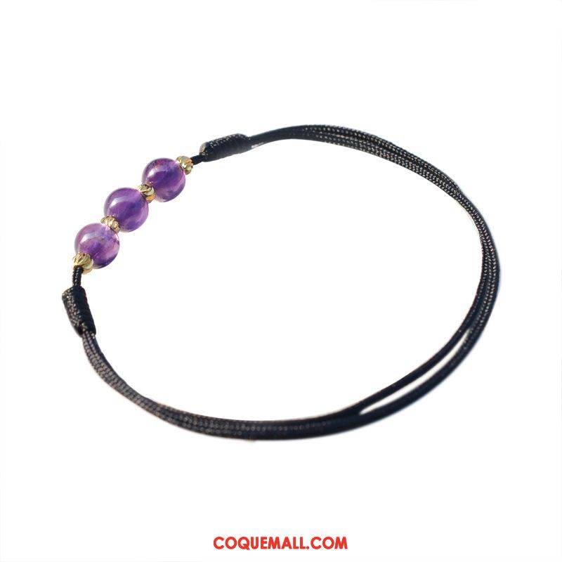 Bracelet De Cheville Femme Rouge Petit Cristal, Bracelet De Cheville Violet Folk-custom