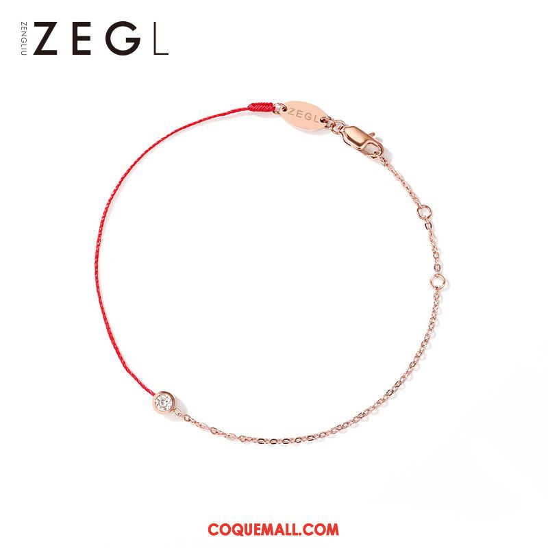 Bracelet De Cheville Femme Simple Accessoires Tissage, Bracelet De Cheville Manuel Rouge