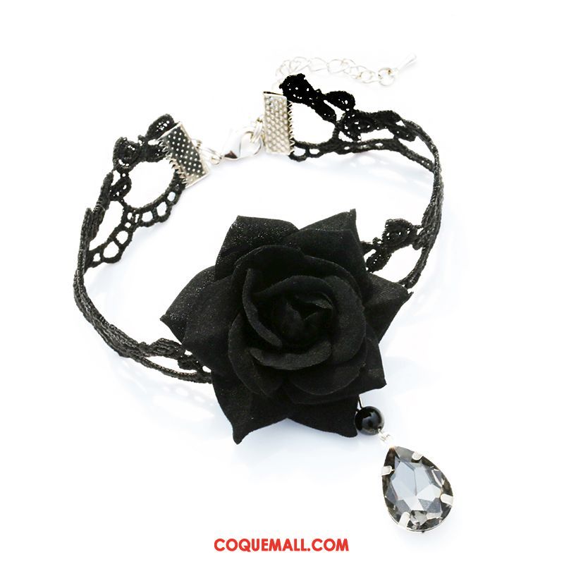 Bracelet De Cheville Femme Élégant Rose Fleurs, Bracelet De Cheville Dentelle Accessoires