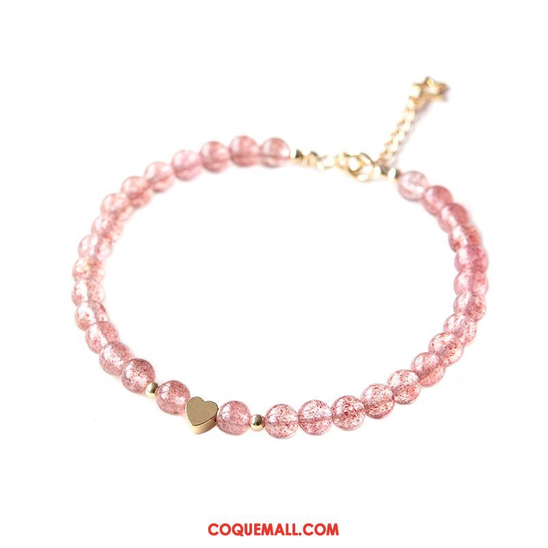 Bracelets Femme Cristal Rose Petit, Bracelets Fleur Cadeau D'anniversaire