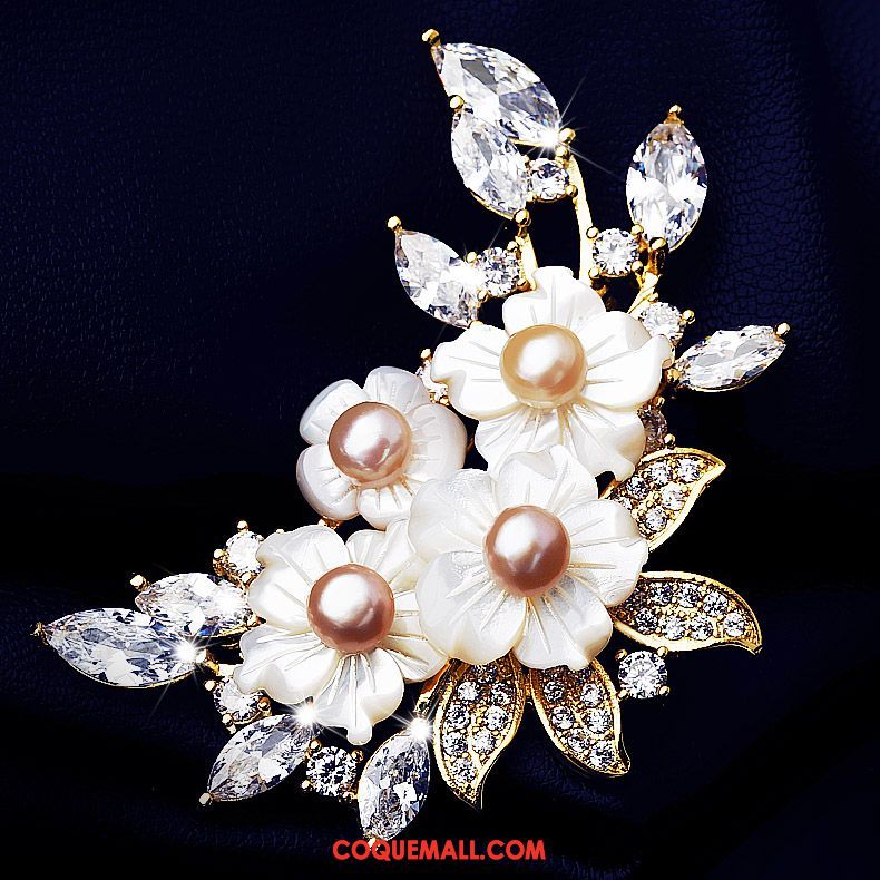 Broche Femme Boucle Fleurs Collier, Broche Corsage Accessoires