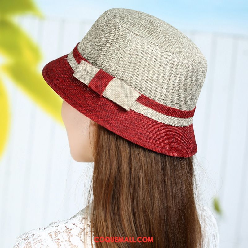 Casquette Chapeau Femme All-match Été Chapeau De Pêcheur, Casquette Chapeau Printemps Crème Solaire