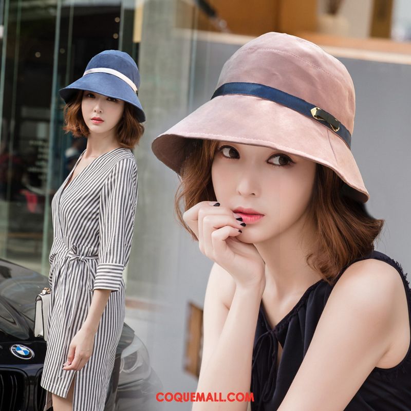 Casquette Chapeau Femme Chapeau De Soleil Chapeau All-match, Casquette Chapeau Loisir Chapeau De Pêcheur