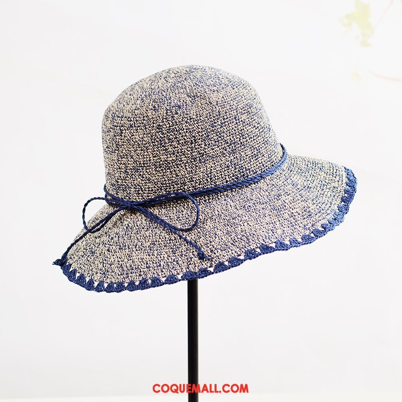 Casquette Chapeau Femme Ombre Plier Chapeau De Soleil, Casquette Chapeau Tendance Bleu Marineblau