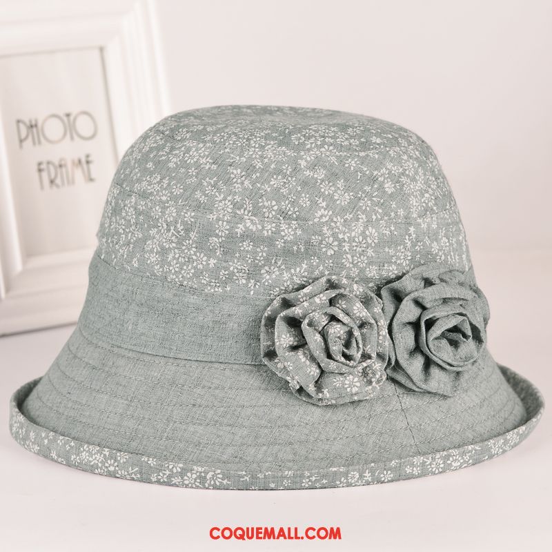 Casquette Chapeau Femme Printemps Ombre Personnes Âgées, Casquette Chapeau Milieu Tissu