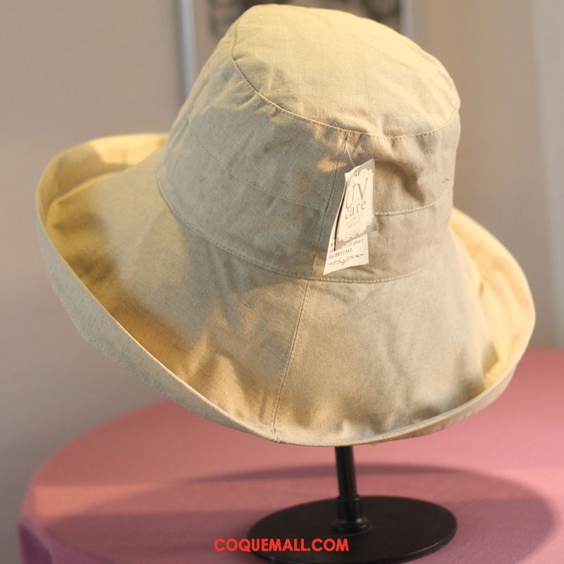 Casquette Chapeau Femme Sertissage Crème Solaire Blanc, Casquette Chapeau Chapeau Tissu Beige