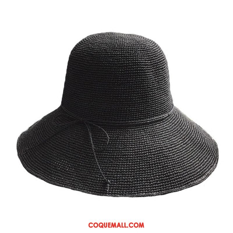 Casquette Chapeau Femme Été Chapeau De Paille Chapeau De Soleil, Casquette Chapeau Crème Solaire Plier Dunkel