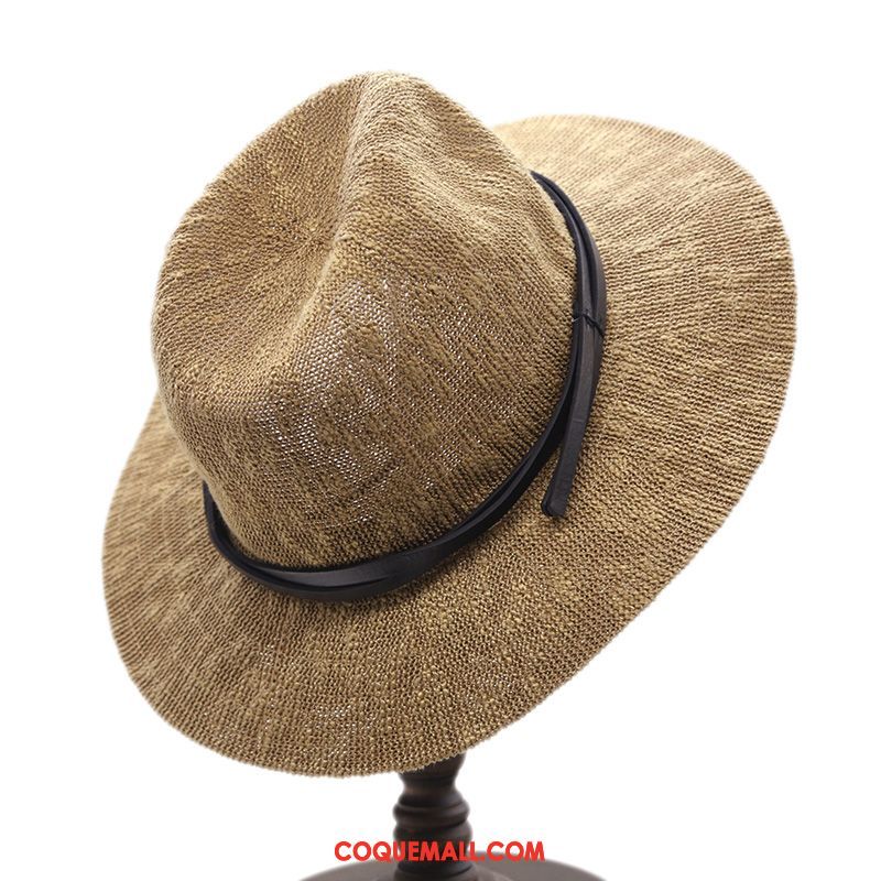 Casquette Chapeau Homme Rétro All-match Ombre, Casquette Chapeau Britanique Chapeau Khaki