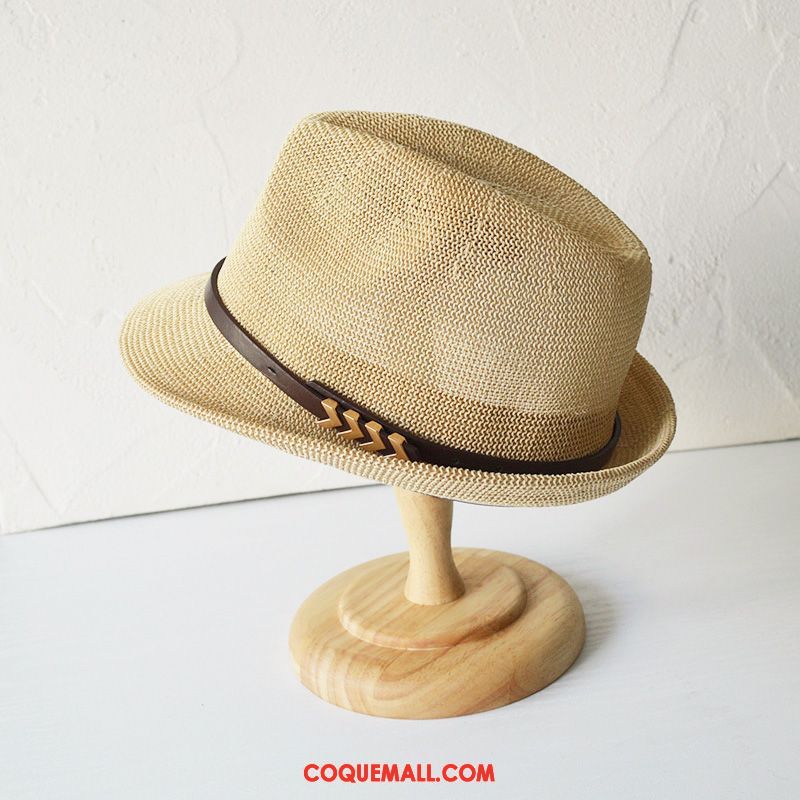 Casquette Chapeau Homme Rétro Amoureux Femme, Casquette Chapeau Le Jazz Blanc Beige