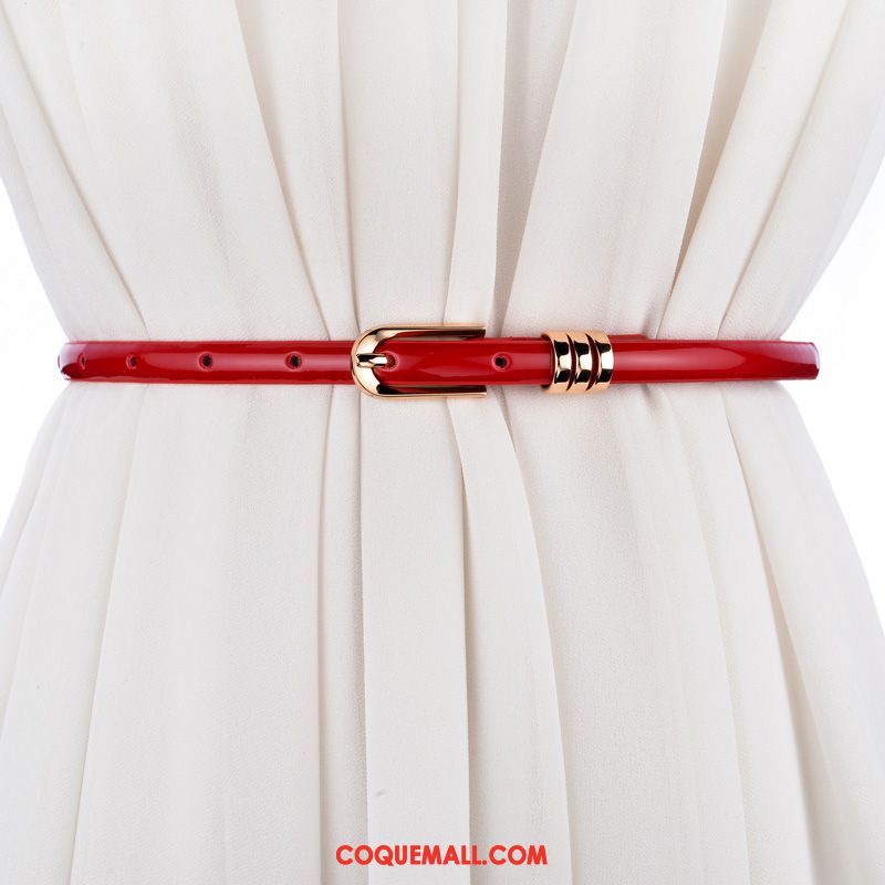 Ceinture Femme Cuir Véritable Cuir Verni Mode, Ceinture Cuir Verni Bien