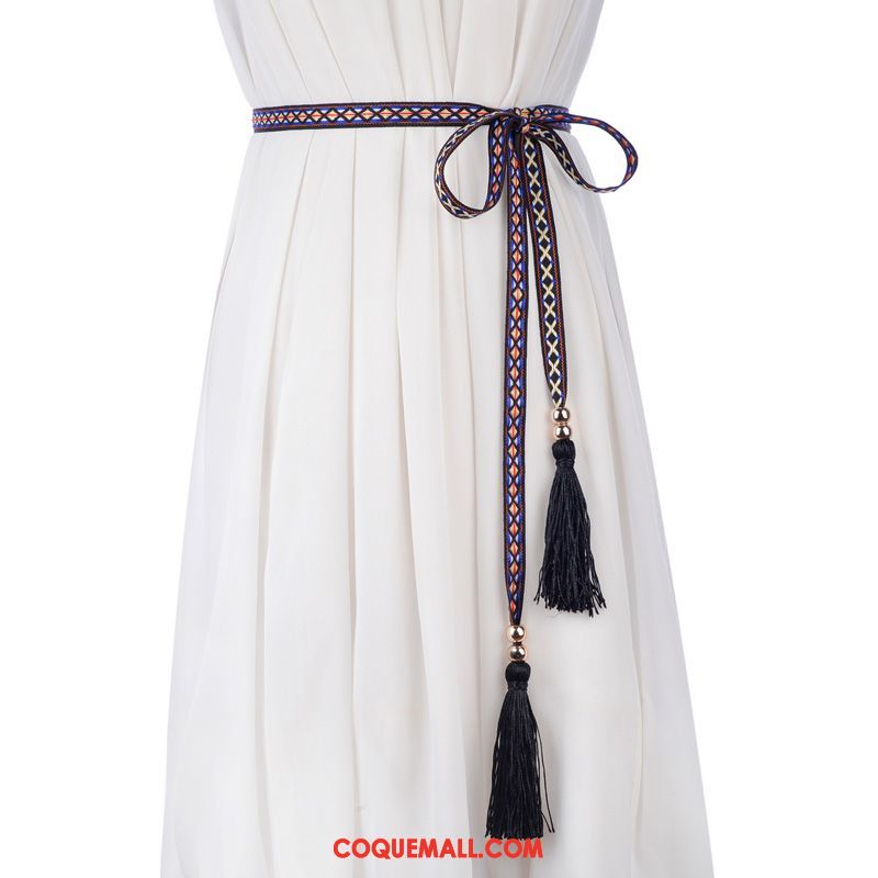 Ceinture Femme Décoration Folk-custom Bien, Ceinture Tassel All-match