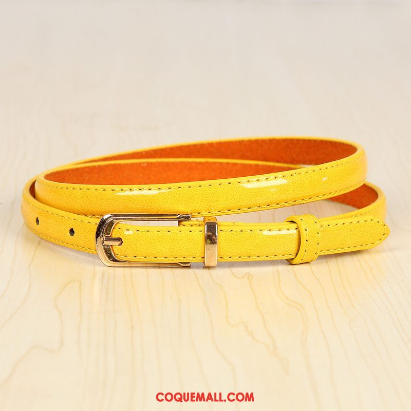 Ceinture Femme Décoration Âge Moyen Mode, Ceinture Loisir Jaune