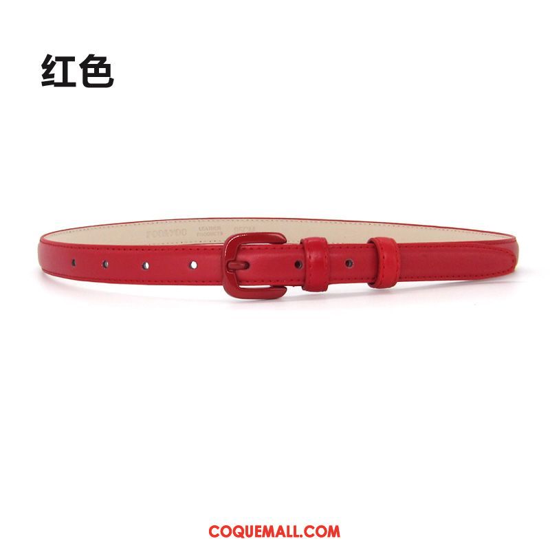 Ceinture Femme Noir All-match Rouge, Ceinture Blanc Cuir Véritable Hell Kamelfarbe