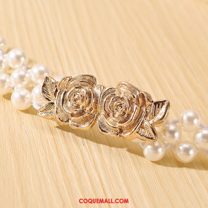 Ceinture Femme Rose Arc Bien, Ceinture Fleur Décoration