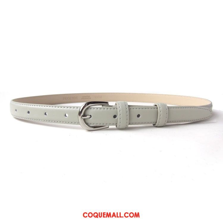 Ceinture Femme Simple All-match Blanc, Ceinture Bien Cuir Véritable Braun Kamelfarbe