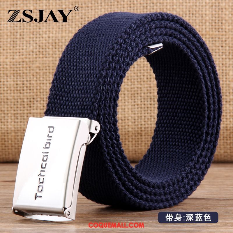 Ceinture Homme Bleu Foncé Étudiant Loisir, Ceinture Tendance Étroit