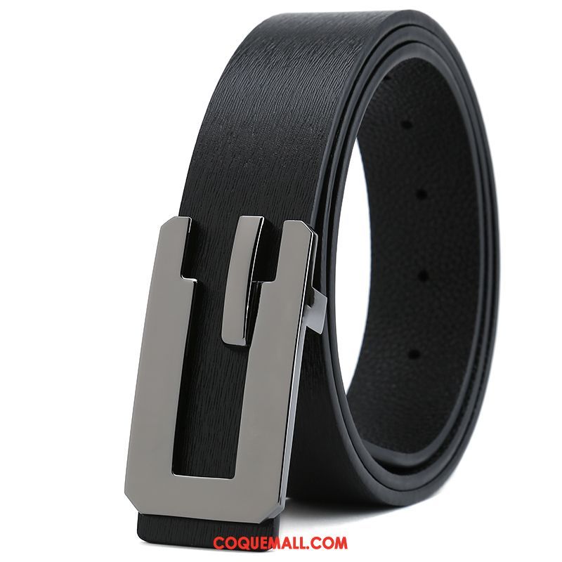 Ceinture Homme Lisse Tendance Entreprise, Ceinture Couche De Tête Jeunesse