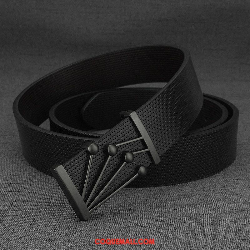 Ceinture Homme Loisir Cuir Véritable Jeunesse, Ceinture Personnalité Tendance