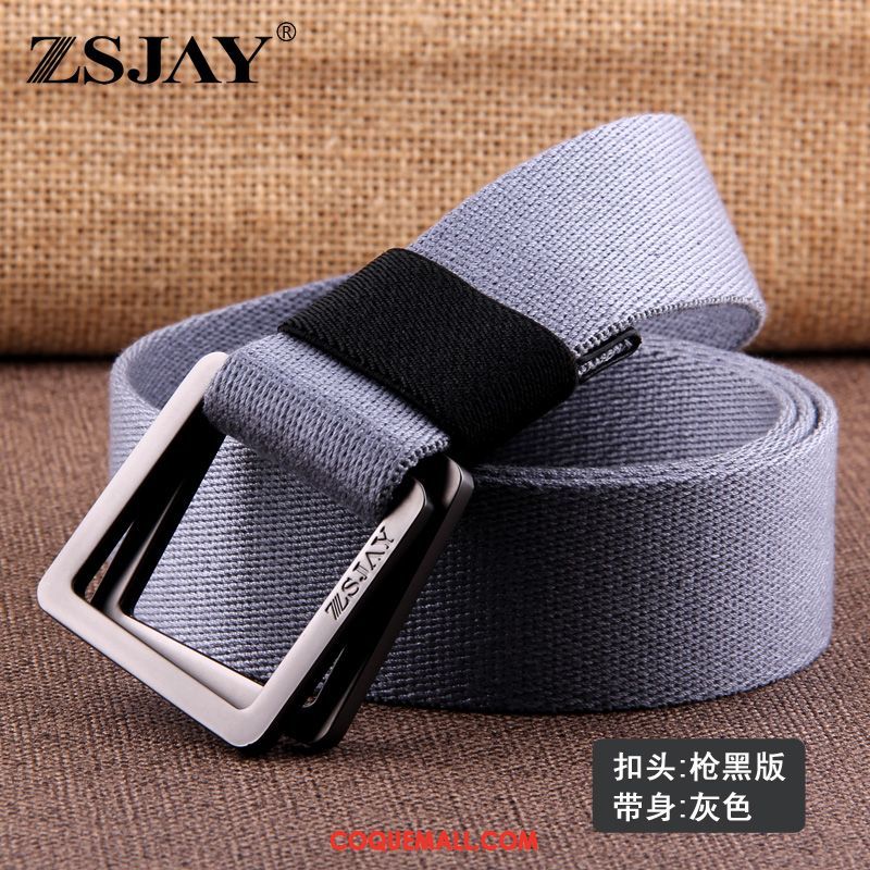 Ceinture Homme Toile Les Adolescents Noir, Ceinture Gris Tendance