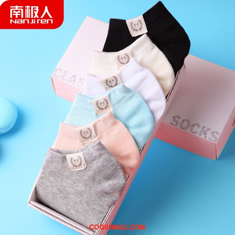 Chaussette Femme Coton Chaussette Courte Chaussettes En Coton, Chaussette Bouche Peu Profonde Milieu