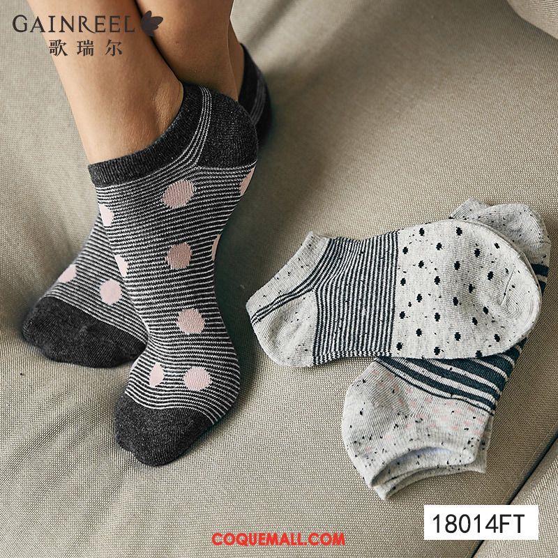 Chaussette Femme Doux Noir Bouche Peu Profonde, Chaussette Charmant Chaussette Basse Coupée