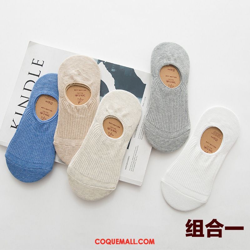 Chaussette Femme Section Mince Bouche Peu Profonde Silicone, Chaussette Chaussette Courte Chaussette Basse Coupée