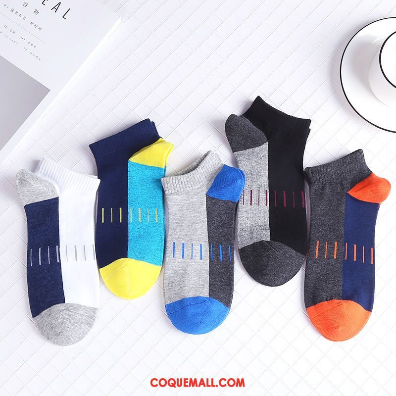 Chaussette Homme Chaussettes En Coton Faible Mince, Chaussette Anti-odeur Coton