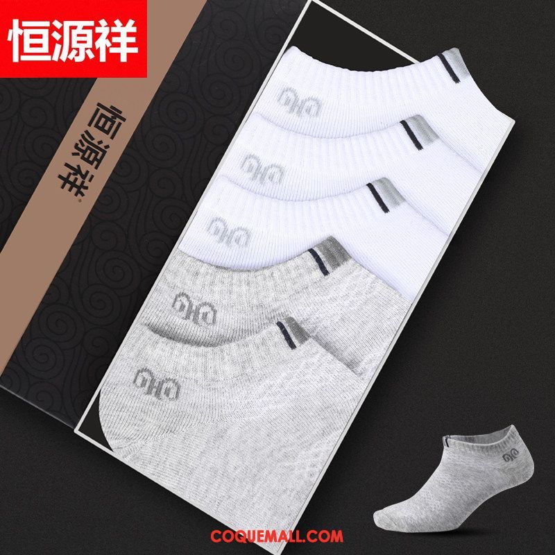 Chaussette Homme Chaussettes En Coton Milieu Respirant, Chaussette Chaussette Basse Coupée Chaussette Courte