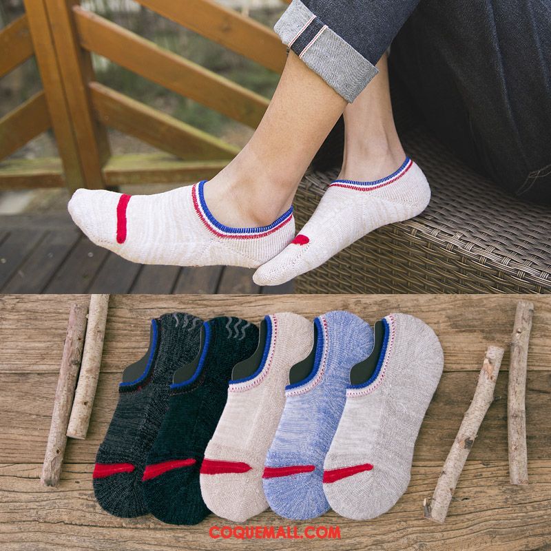 Chaussette Homme Été Serviette Tendance, Chaussette Bouche Peu Profonde Invisible