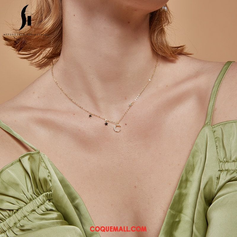 Collier Femme Frais Argenté Pure, Collier Simple