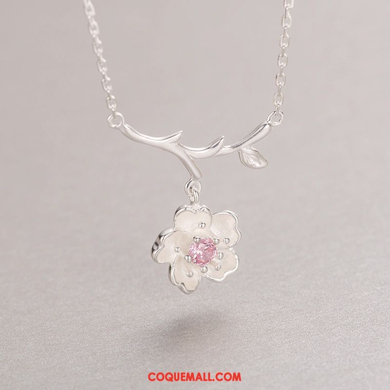 Collier Femme Pendentif Étudiant Pure, Collier Rose Cadeau D'anniversaire