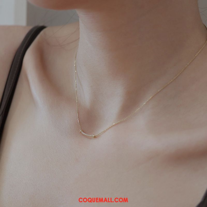 Collier Femme Simple Pure Argenté, Collier Gold