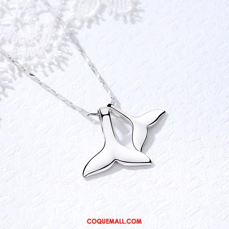 Collier Femme Étudiant Simple Accessoires, Collier Anniversaire Argenté