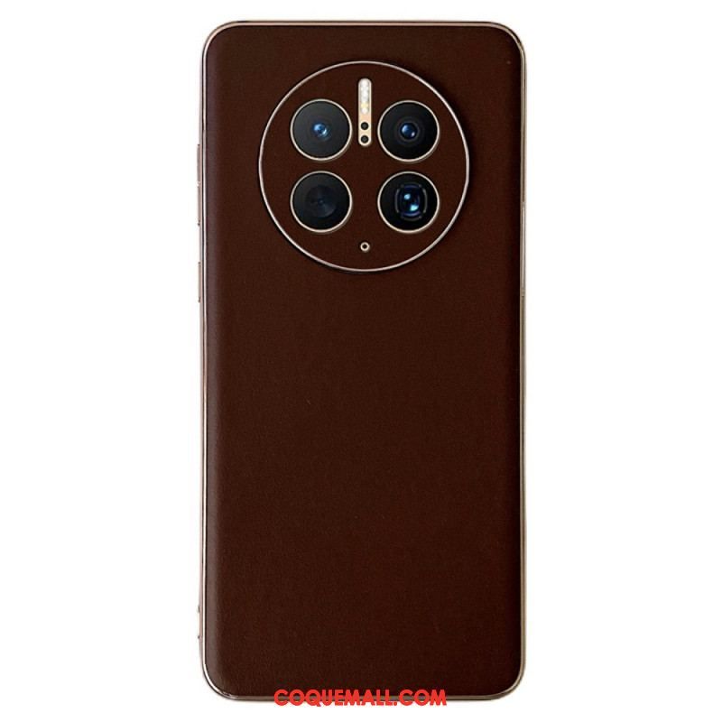 Coque Huawei Mate 50 Pro Véritable Cuir Color