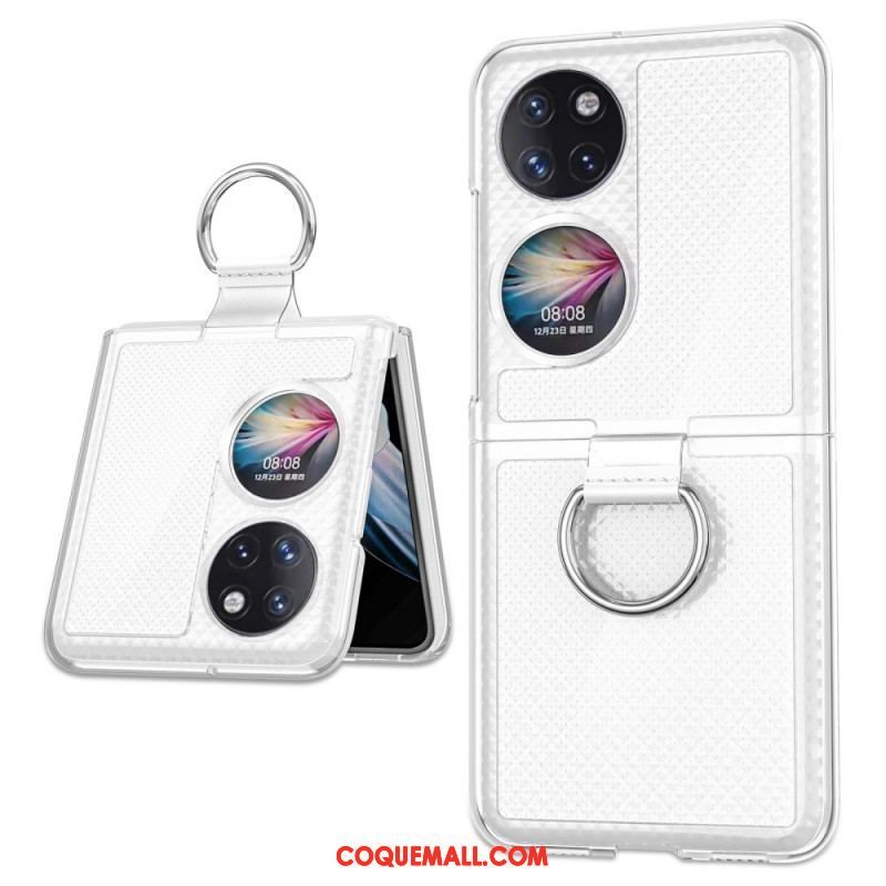 Coque Huawei P50 Pocket Anneau en Métal Color