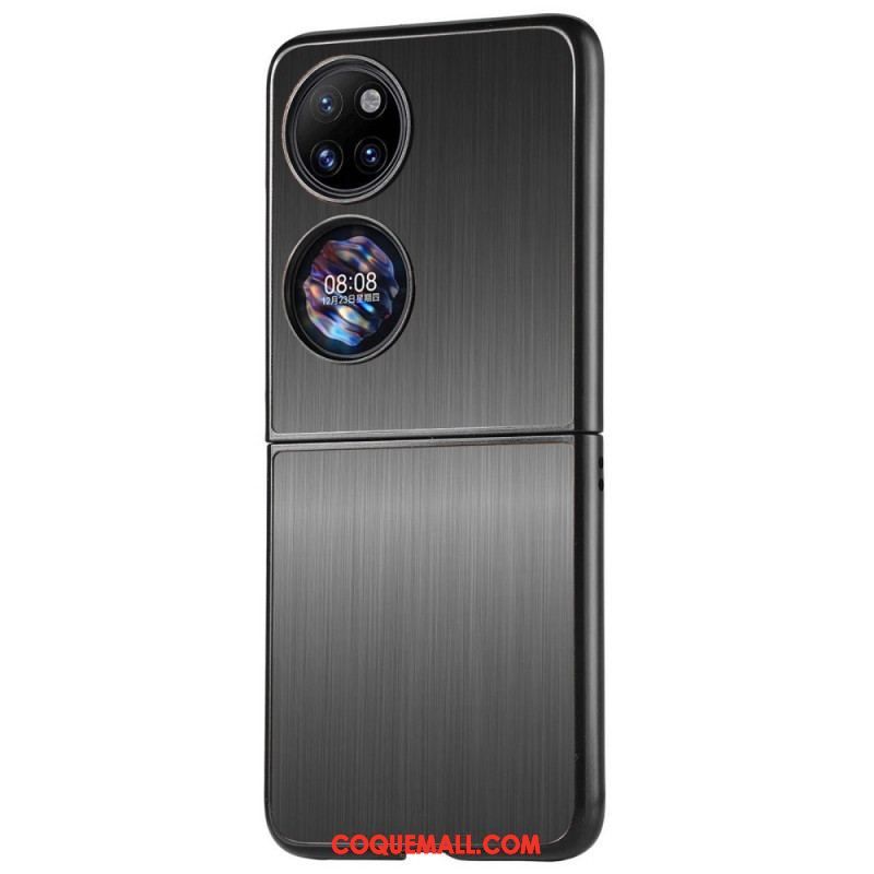 Coque Huawei P50 Pocket Effet Métal Brossé