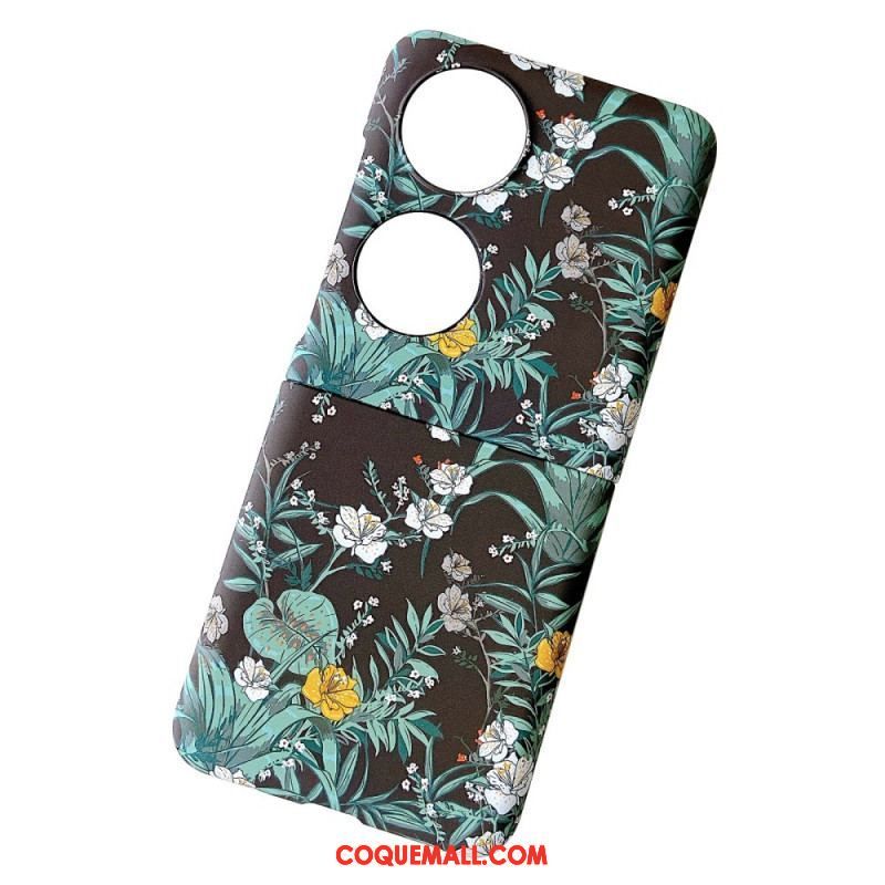 Coque Huawei P50 Pocket Fleurs