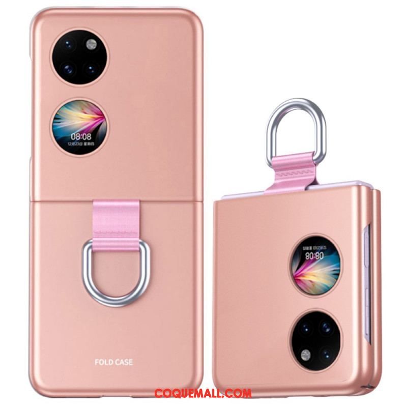 Coque Huawei P50 Pocket Skin-Touch avec Anneau