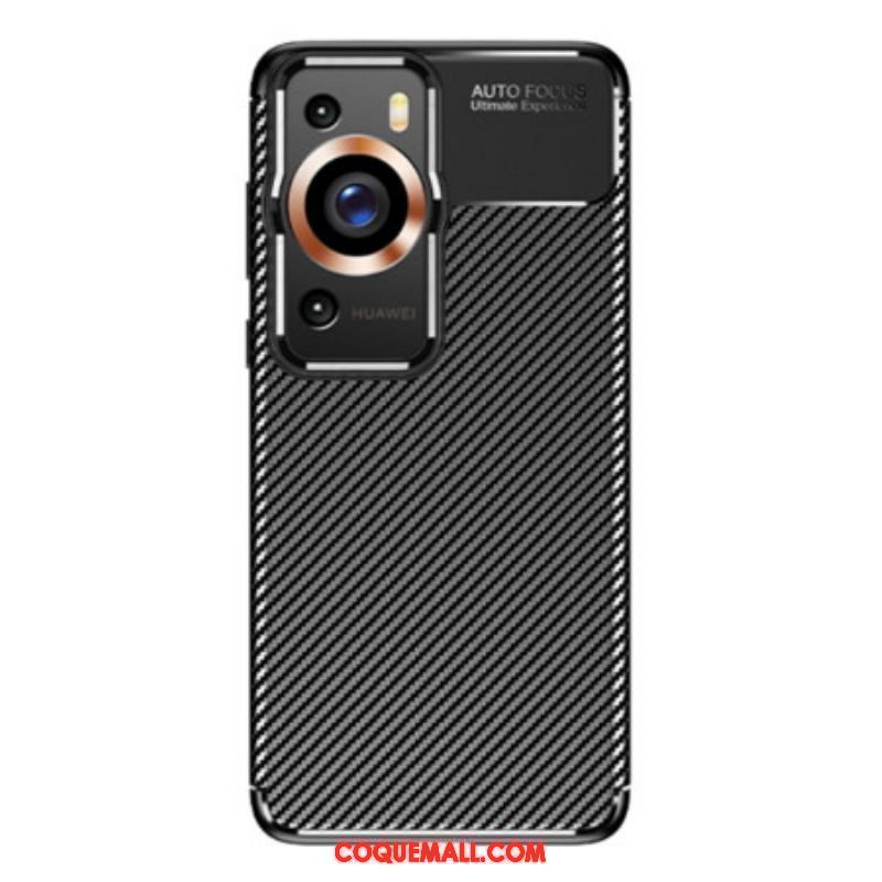 Coque Huawei P60 Pro Fibre Carbone Flexible