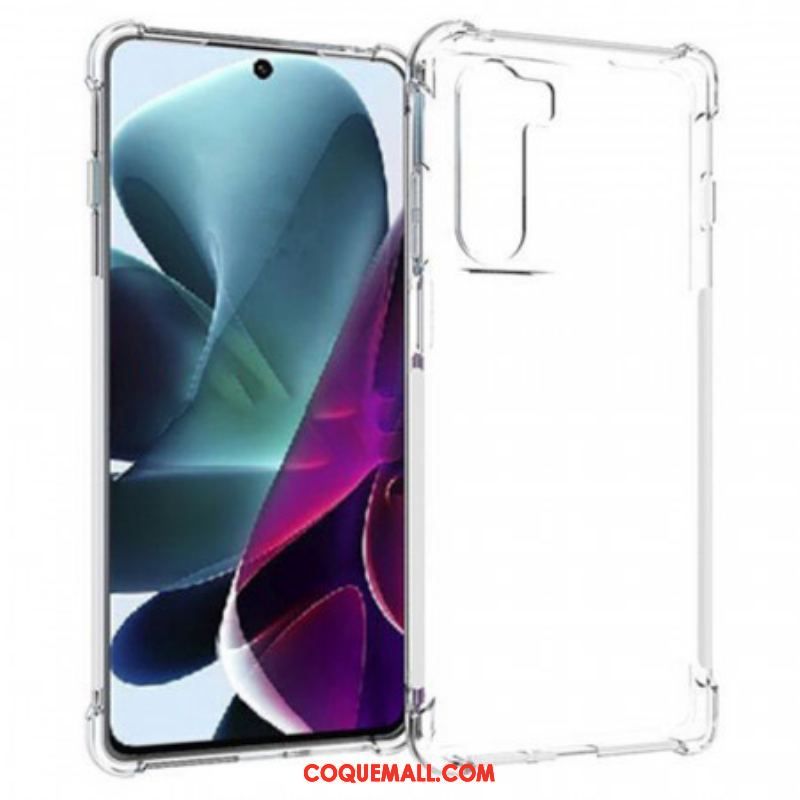 Coque Moto G200 G5 Transparente Coins Renforcés