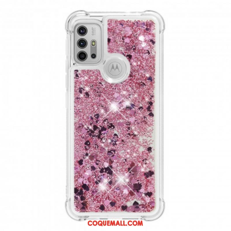 Coque Moto G30 / Moto G10 Désires Paillettes