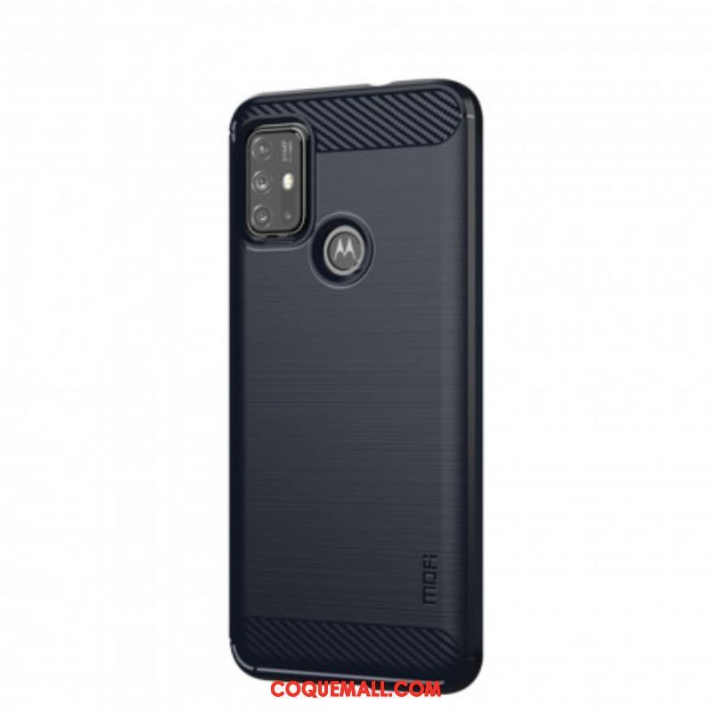 Coque Moto G30 / Moto G10 Fibre Carbone Brossée MOFI