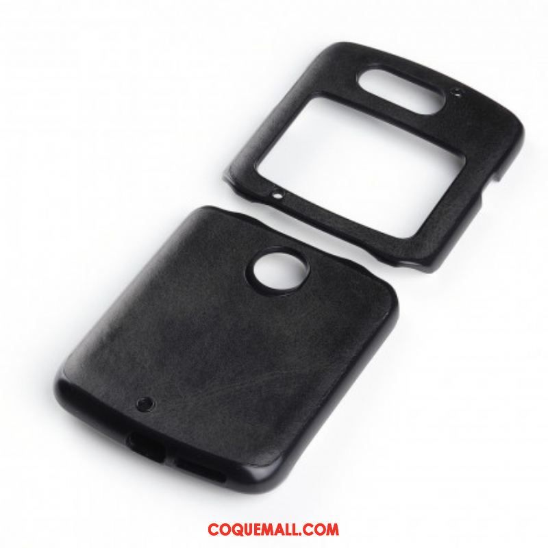 Coque Motorola Razr 5G Simili Cuir