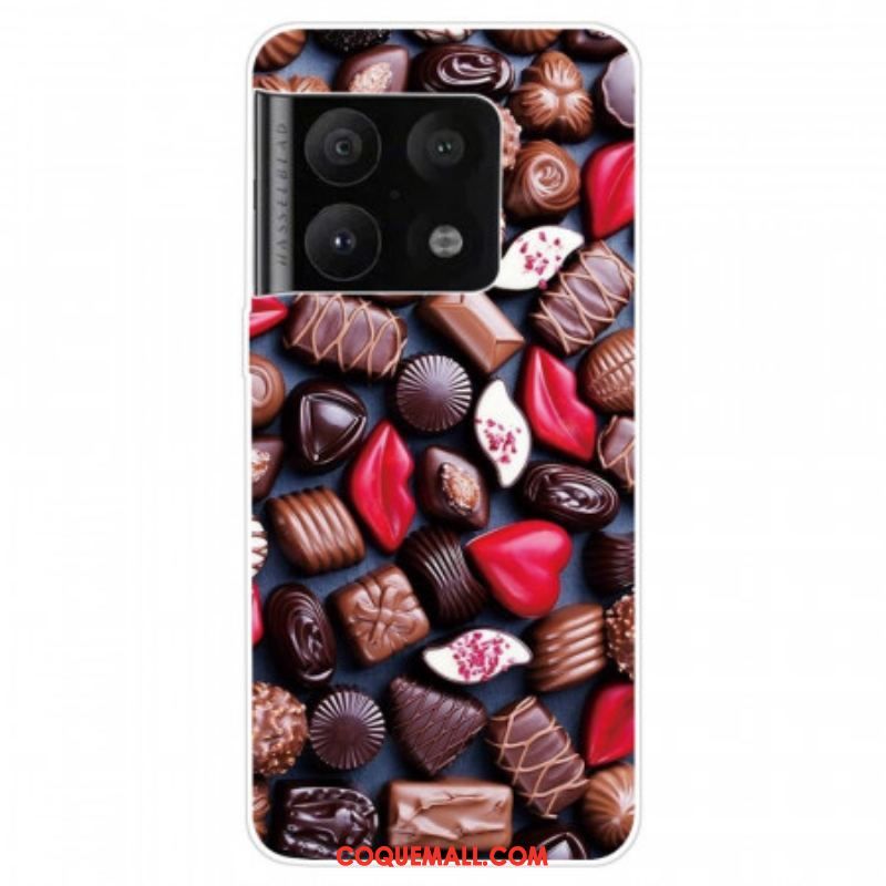 Coque OnePlus 10 Pro 5G Flexible Chocolat