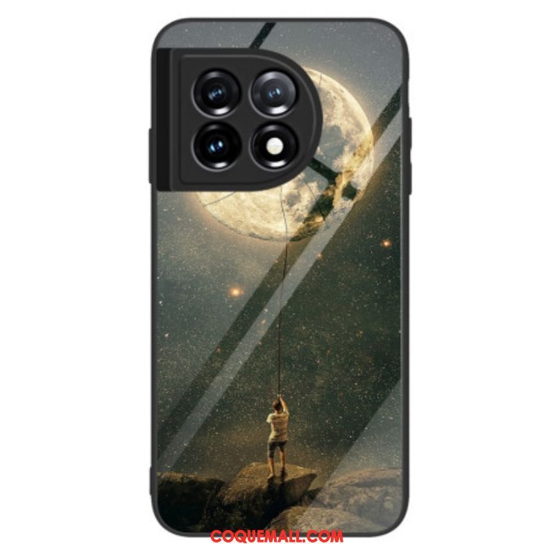 Coque OnePlus 11 5G Verre Trempé l'Homme à la Lune