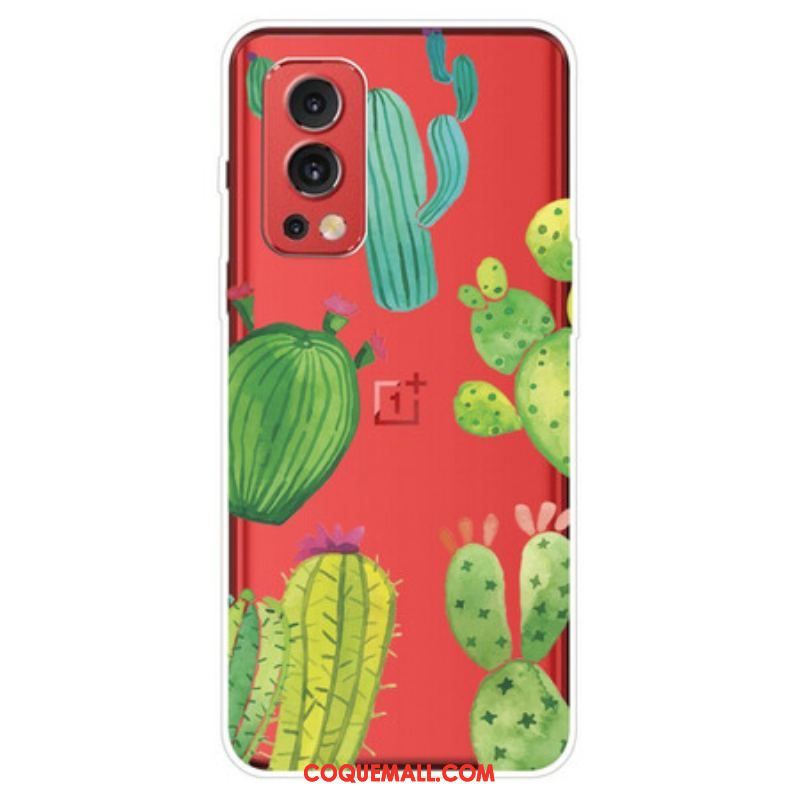 Coque OnePlus Nord 2 5G Cactus Aquarelle