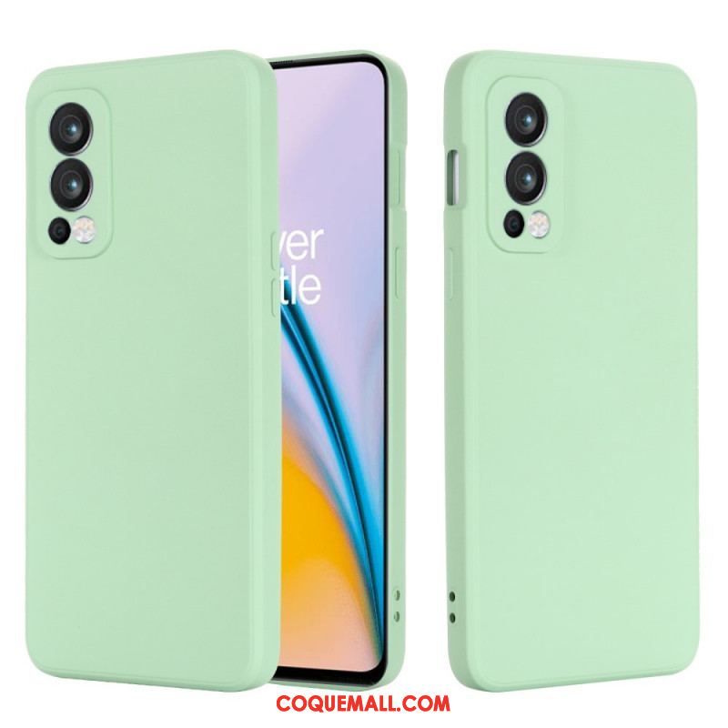 Coque OnePlus Nord 2 5G Silicone Liquide Avec Lanière