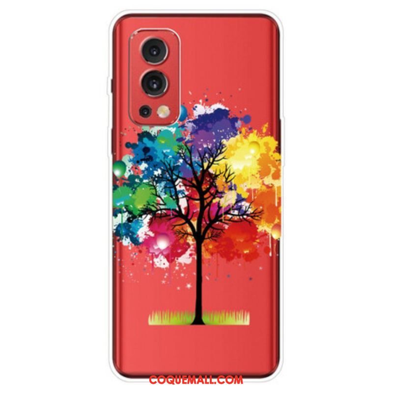 Coque OnePlus Nord 2 5G Transparente Arbre Aquarelle