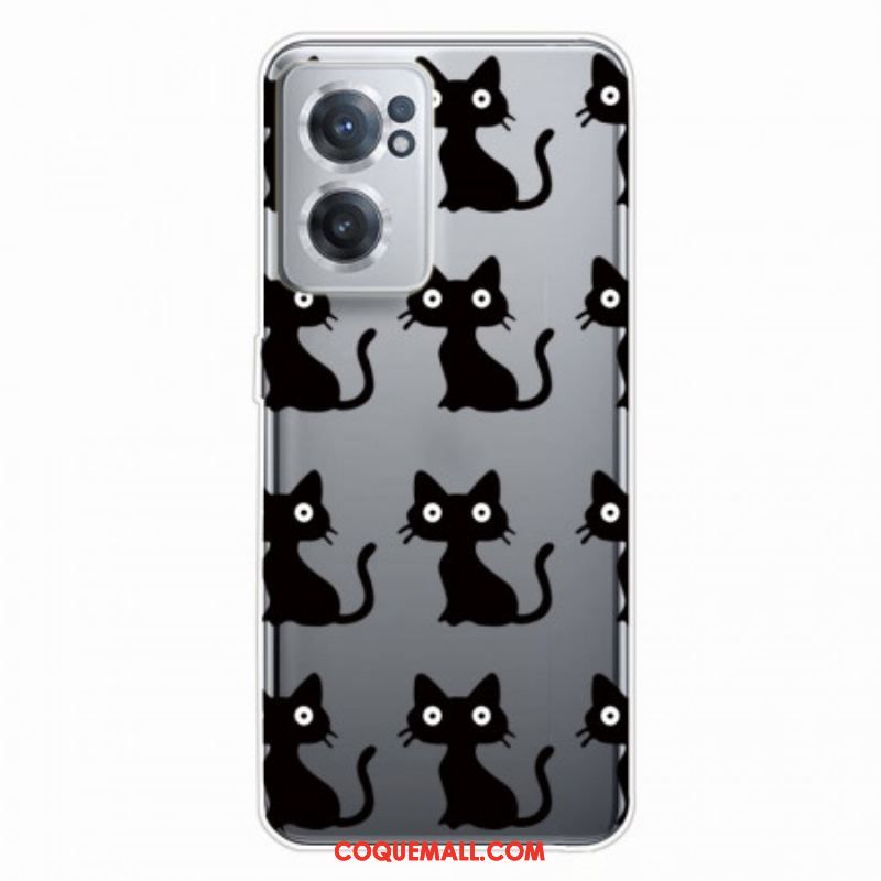 Coque OnePlus Nord CE 2 5G Chats Noirs